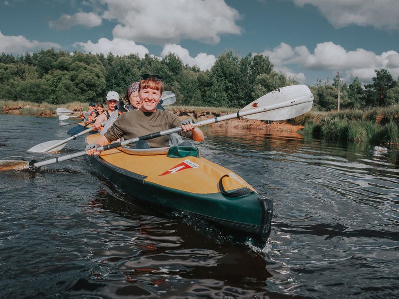 На байдарках по речке Пре (2/14)